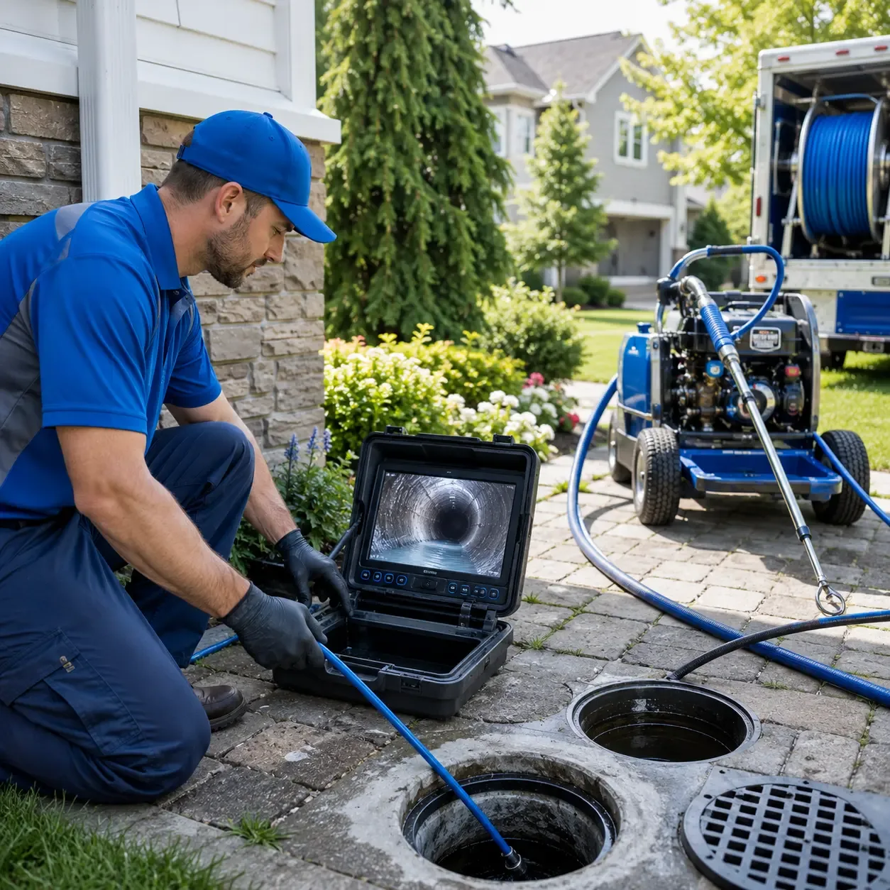 Outdoor drain cleaning professionals serving Linn, TX